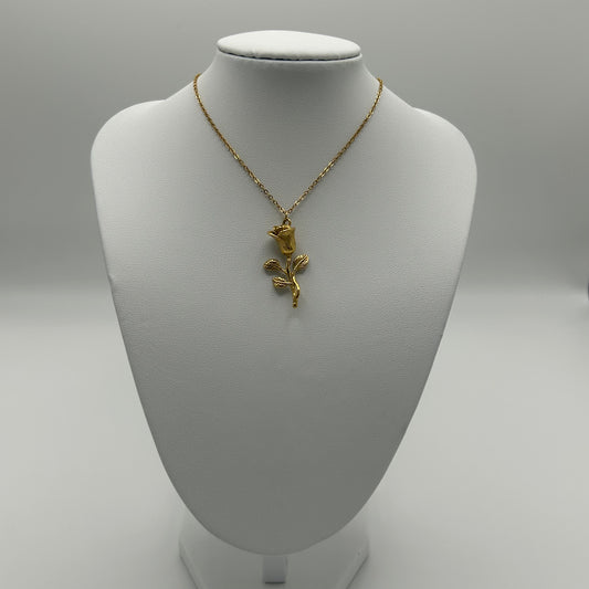 Gold rosé necklace