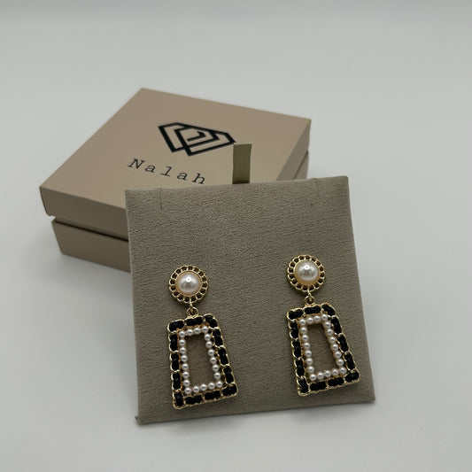 Black drop earrings